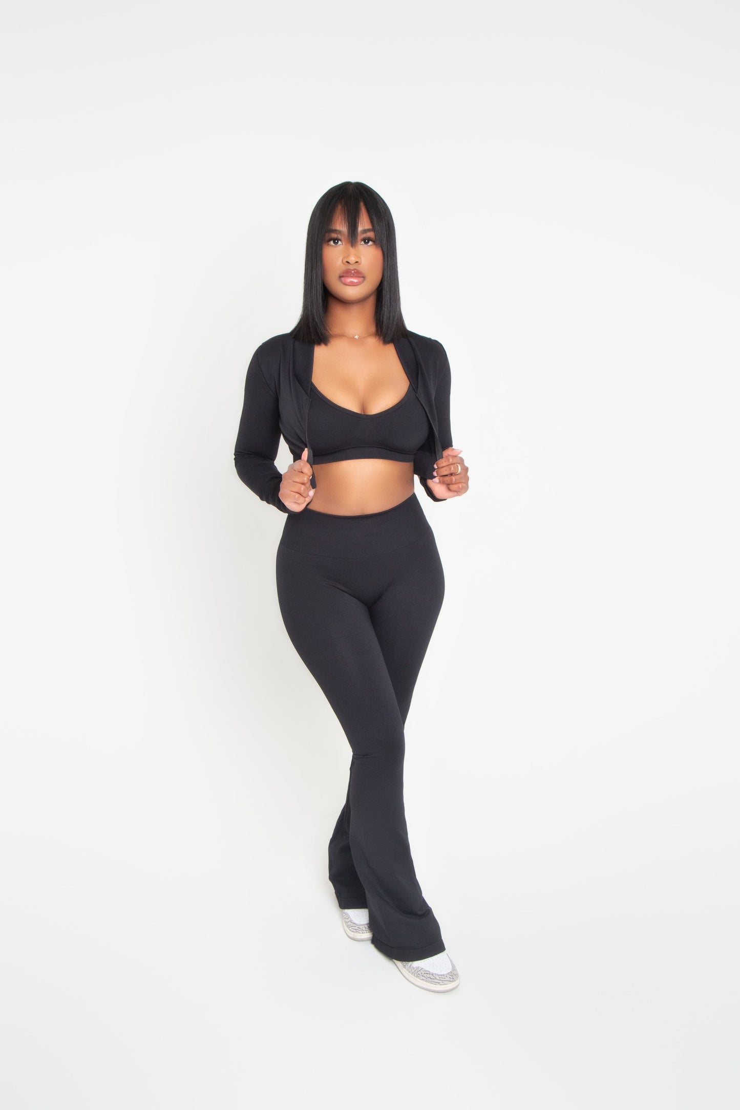 Flare Legging Set(Black)